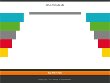 Tablet Screenshot of eine-minute.de